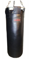 боксерский мешок plastep pro-30 с подвесом, кожа, 80 см