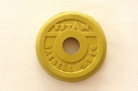 диск обрезиненный titan 31 мм 0,5 кг. желтый 