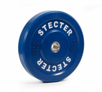 каучуковый тренировочный диск 20 кг (синий)