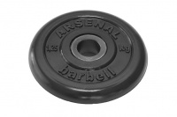 диск обрезиненный с втулкой titan arsenal 26 мм 1,25 кг. черный