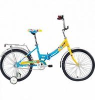 детский велосипед altair city girl 20 compact желтый-синий