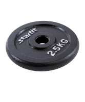диск чугунный bb-204 2,5 кг, d=26 мм, черный