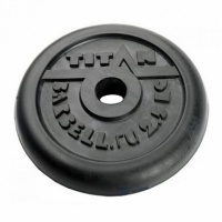 диск обрезиненный d31мм mb barbell titan 2,5 кг черный