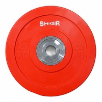 диск бамперный цветной для кроссфита 25 кг iron king cr