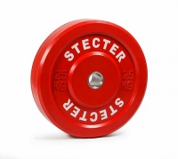 каучуковый тренировочный диск 25 кг (красный)