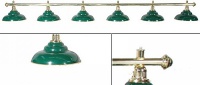 лампа на шесть плафонов weekend billiard company d38 (зеленая) 75.001.06.0