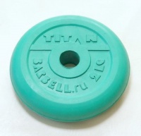 диск обрезиненный titan 31 мм 2 кг. зеленый 