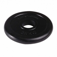 диск обрезиненный черный d-50mm 2,5 кг lite weights rj1034