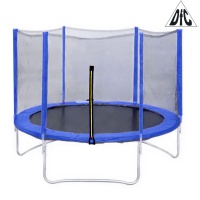 батут dfc trampoline fitness 14ft наружн.сетка, синий (427см)